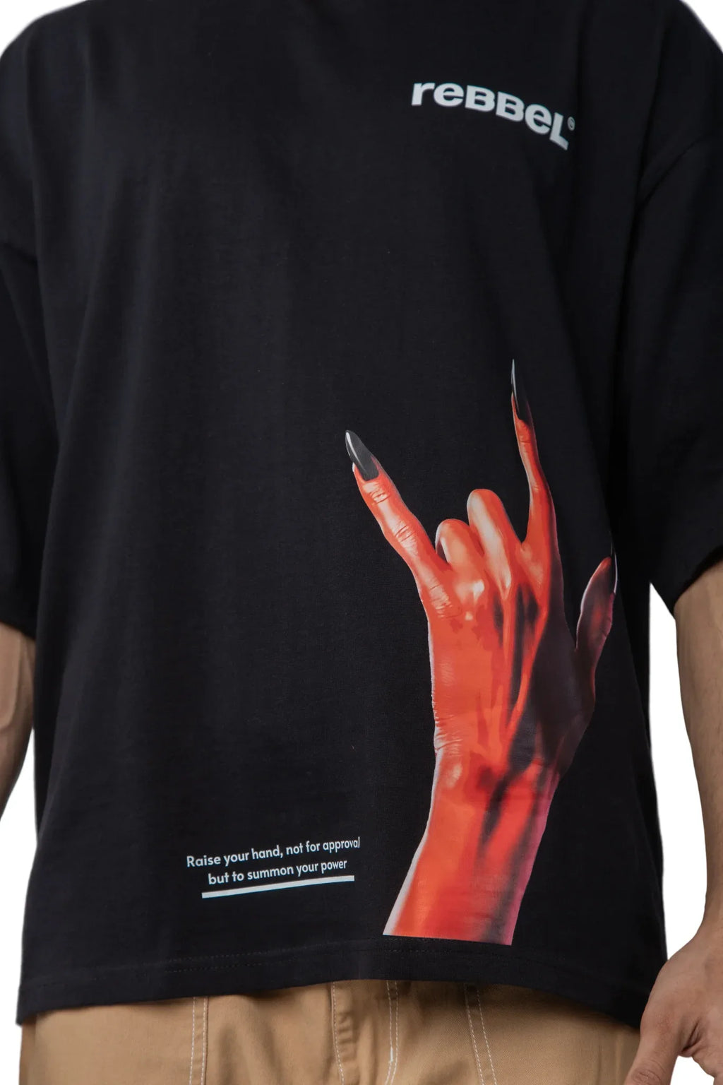 DEVIL'S HAND TEE - Rebbel