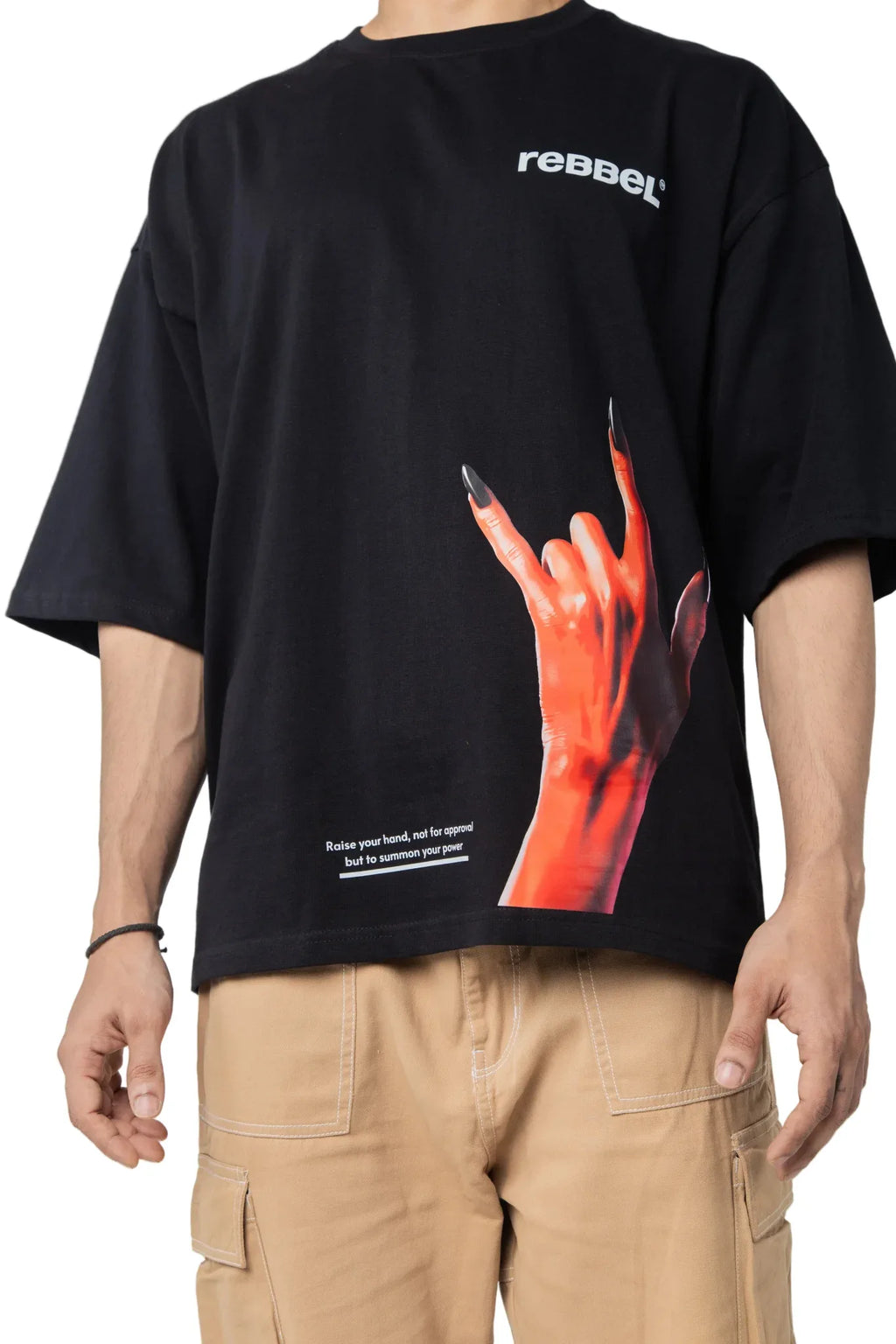 DEVIL'S HAND TEE - Rebbel
