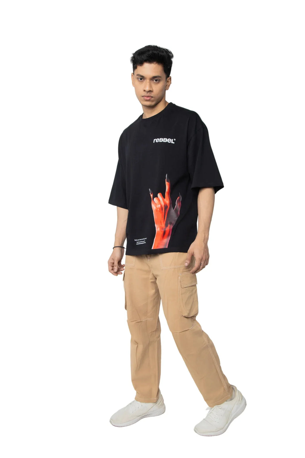 DEVIL'S HAND TEE - Rebbel