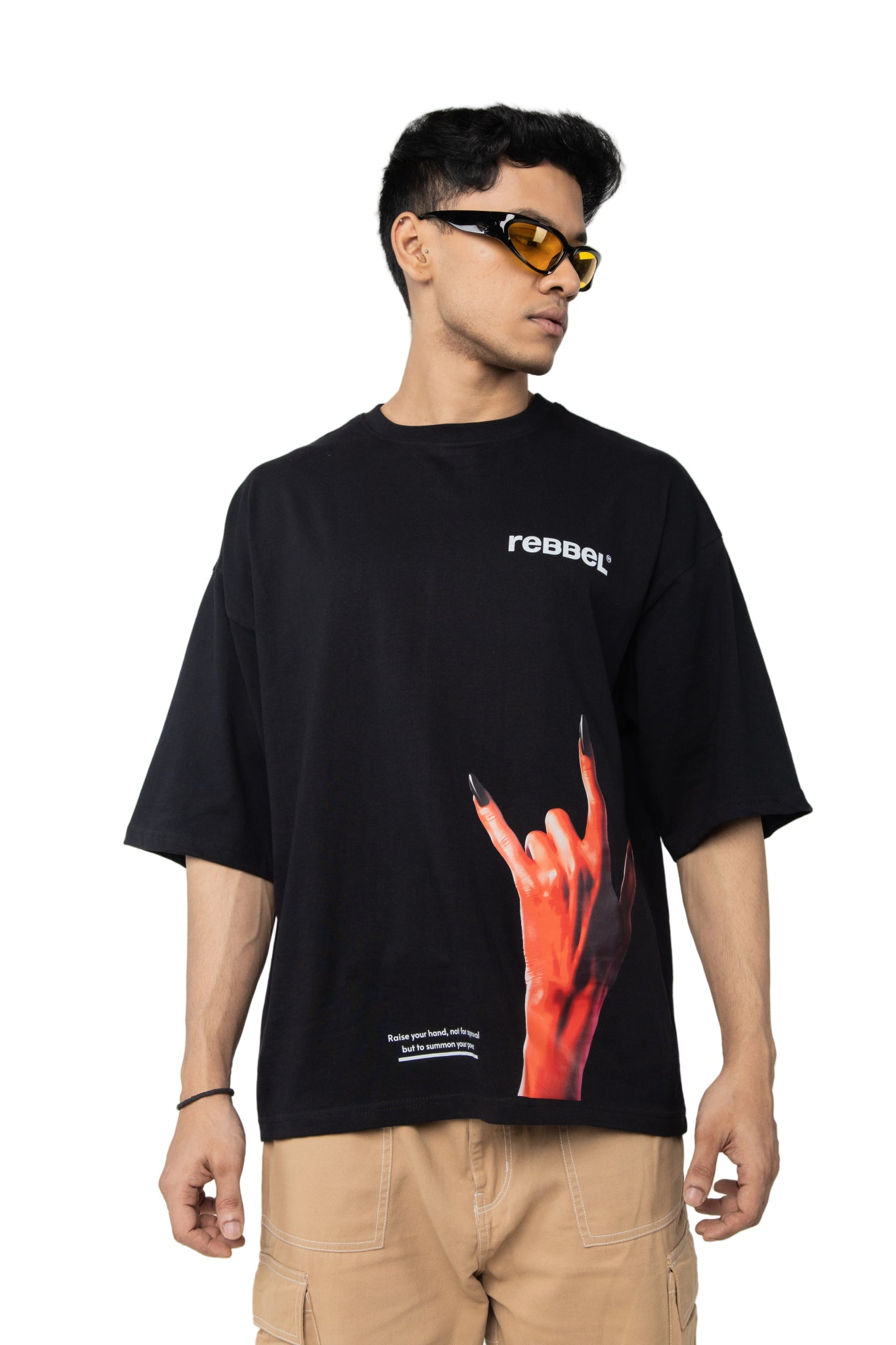DEVIL'S HAND TEE - Rebbel