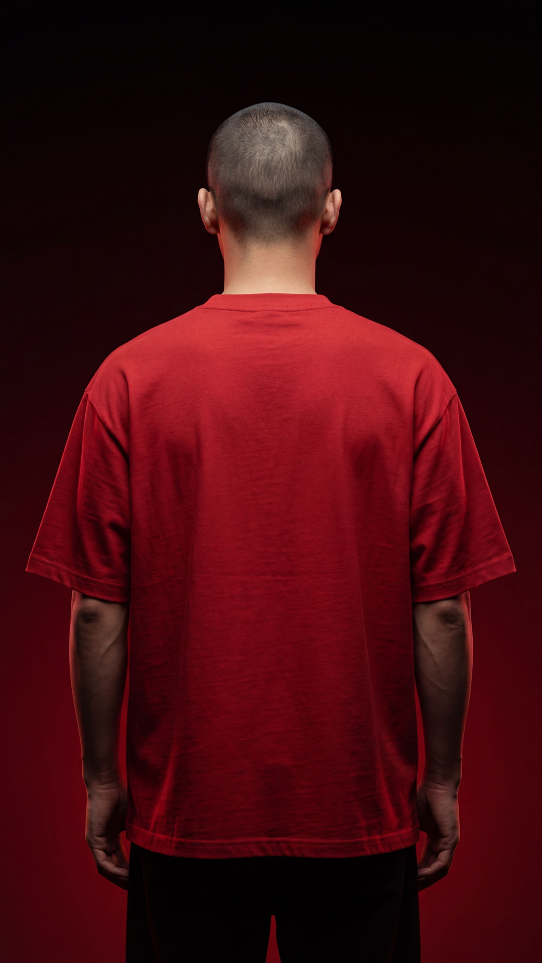 Rebel Red Oversized Cotton Tee