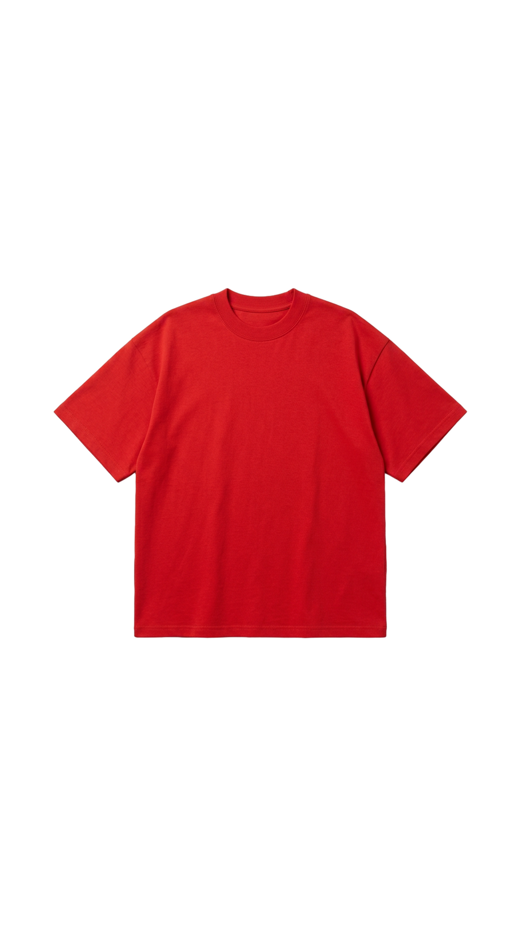 Rebel Red Oversized Cotton Tee