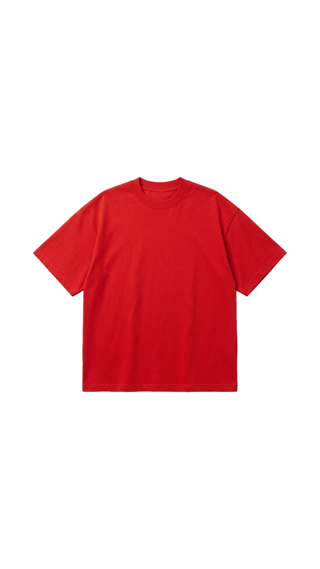 Rebel Red Oversized Cotton Tee